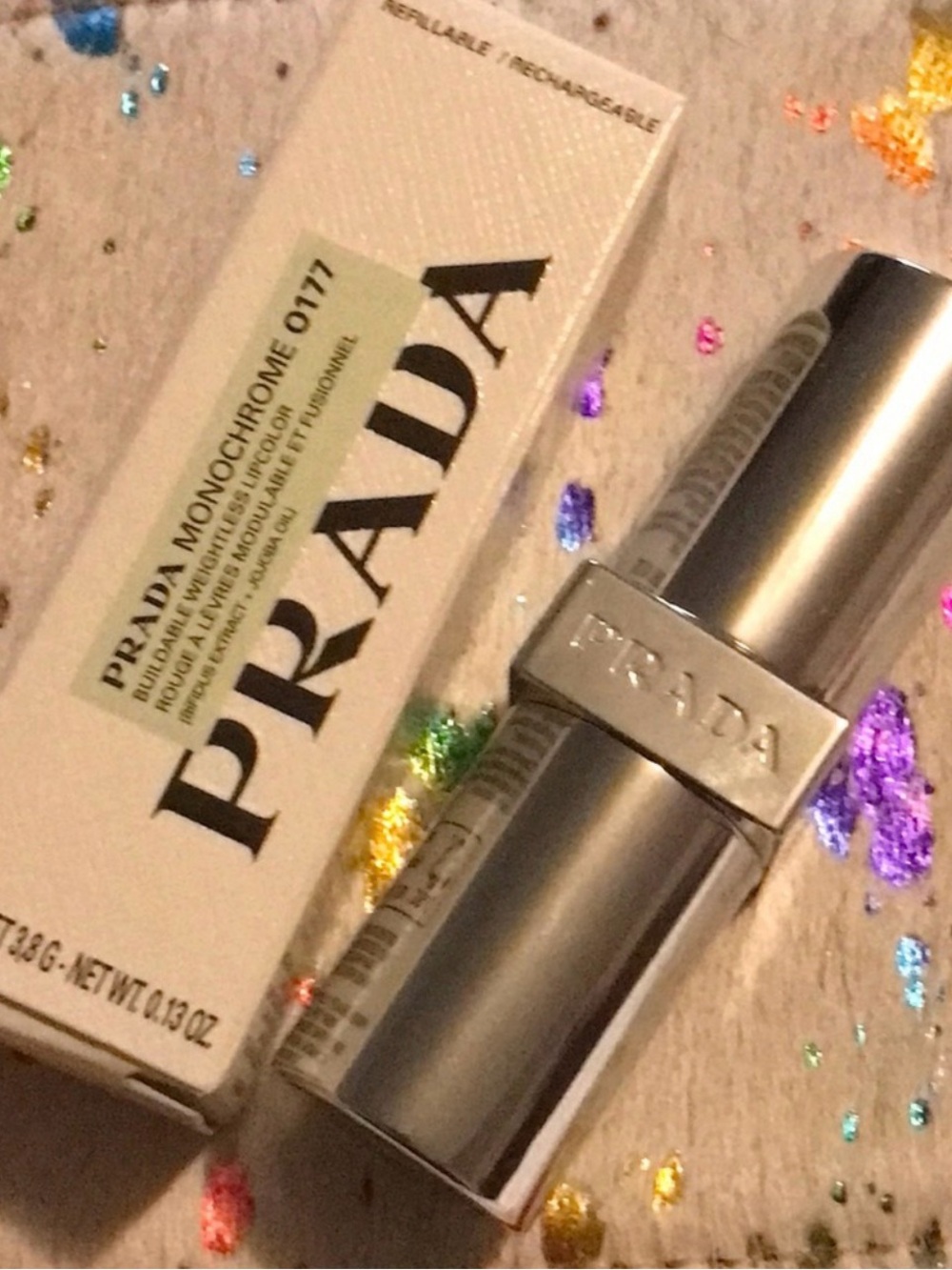 PRADA Monochrome Lipstick — 0177 “FLAMINGO” SOFT MATTE